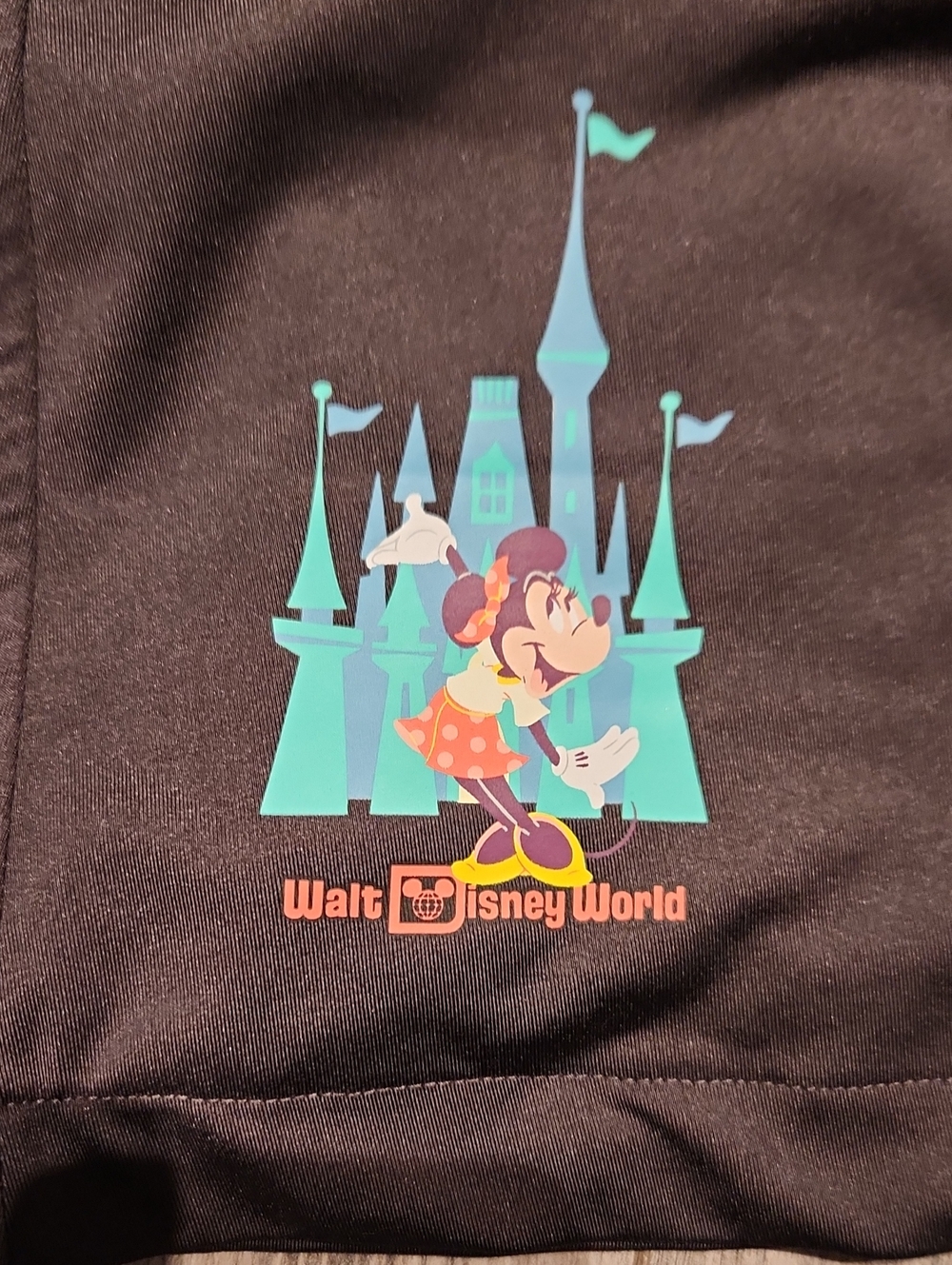 EUC Disney Walt Disney World Minnie Mouse Women's Sz L Black Skort - Picture 2 of 7